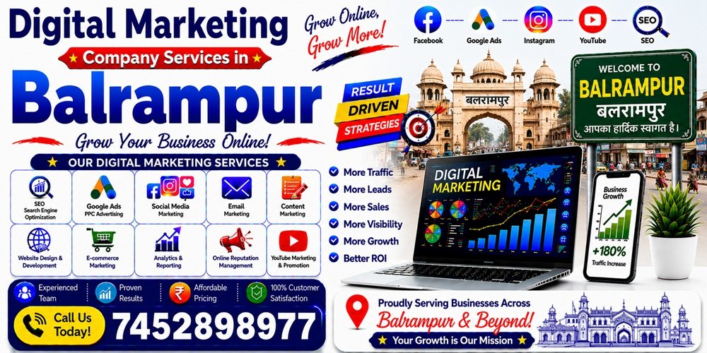 Digital Marketing Company Services in Balrampur - ASH Grp Enterprises Pvt. Ltd
