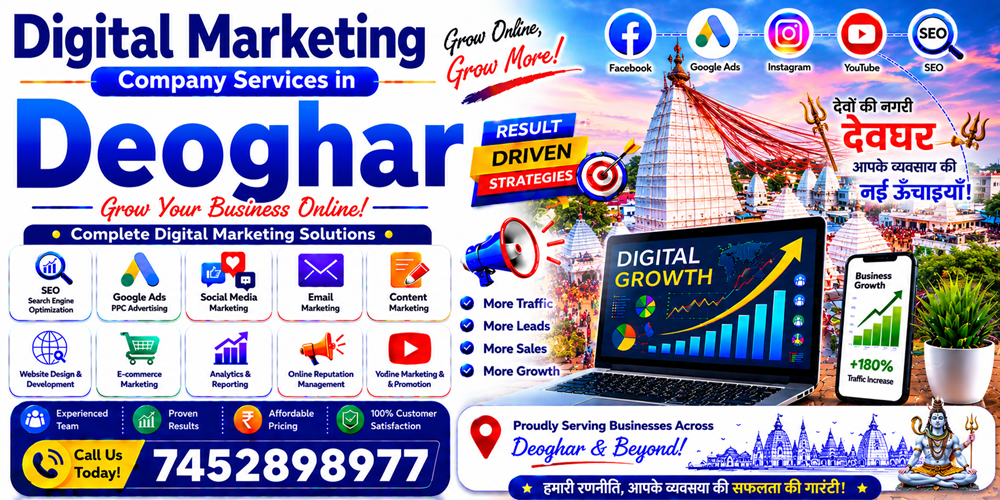 Digital Marketing Company Services in Deoghar - ASH Group Pvt. Ltd