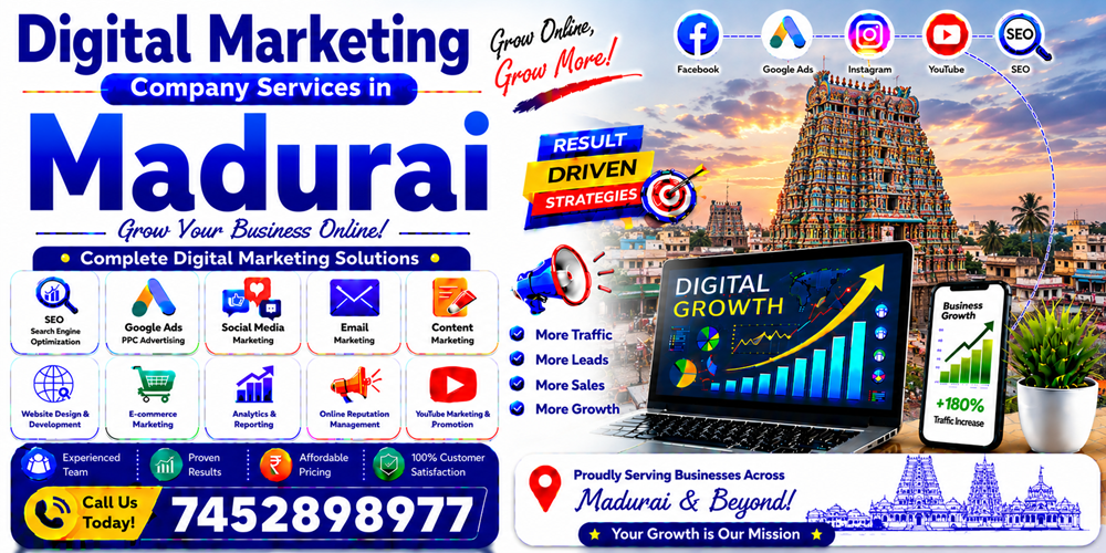 Digital Marketing Company Services in Madurai - ASH Group Pvt. Ltd