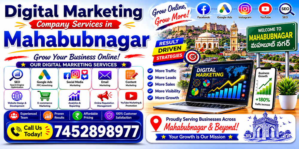 Digital Marketing Company Services in Mahabubnagar - ASH Group Pvt. Ltd