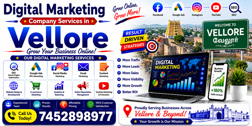Digital Marketing Company Services in Vellore - ASH Group Pvt. Ltd